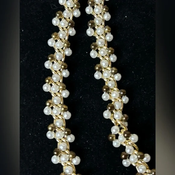 COPY - Beaded gold tone chain strand necklace C147 - Picture 1 of 2